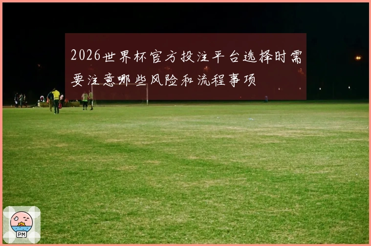 2026世界杯官方投注平台选择时需要注意哪些风险和流程事项